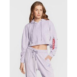 Alpha Industries Pulóver 108041 Lila Oversize