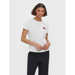 Vero Moda Póló Fayfrancis 10276823 Fehér Regular Fit