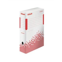 ESSELTE Archiválódoboz, A4, 100 mm, karton, ESSELTE "Speedbox", fehér