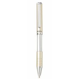 ZEBRA Golyóstoll, 0,24 mm, teleszkópos, pezsgő színű tolltest, ZEBRA "SL-F1", kék