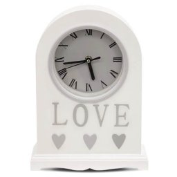 LOVE asztali óra - fehér - 30 cm