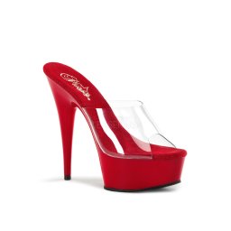 Pleaser piros platform papucs. méret:37es