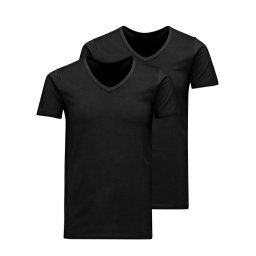Jack&Jones 2 póló készlet Basic 12133914 Fekete Slim Fit