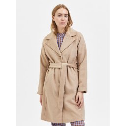 Selected Femme Gyapjú kabát Milan 16079496 Bézs Regular Fit
