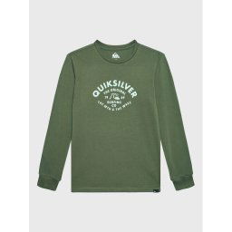 Quiksilver Blúz Script Talk EQBZT04514 Zöld Regular Fit