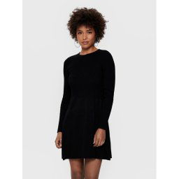 ONLY Kötött ruha Alma 15185761 Fekete Regular Fit