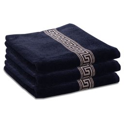 GREEK törölköző 50 x 90 cm fekete, 100% pamut
