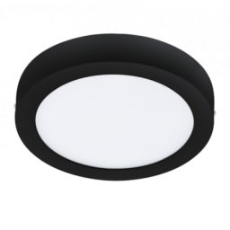LED panel , falon kívüli , 16.5W , CCT , dimmelhető , 21 cm , kerek , fekete , IP44 , EGLO Connect.Z , Zigbee , FUEVA-Z , 900108