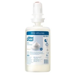 TORK Habszappan, enyhén illatosított, 1 l, S4 rendszer, TORK, átlátszó