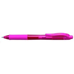PENTEL Zseléstoll, 0,35 mm, nyomógombos, PENTEL "EnerGelX BL107", rózsaszín