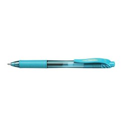 PENTEL Zseléstoll, 0,35 mm, nyomógombos, PENTEL "EnerGelX BL107", türkiz