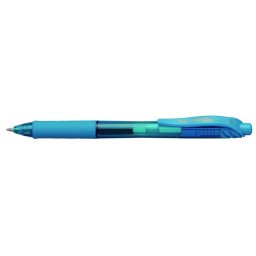 PENTEL Zseléstoll, 0,35 mm, nyomógombos, PENTEL "EnerGelX BL107", világoskék