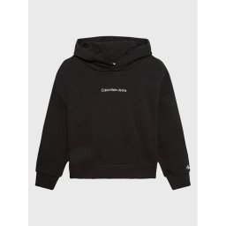 Calvin Klein Jeans Pulóver Logo IG0IG01517 Fekete Relaxed Fit