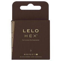 LELO Hex Respect XL - luxus óvszer (3 db)