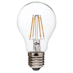 LED Filament körte 6W E27 360° KözépFehér átlátszó búra 4000 K, 700 lumen 2 év garancia