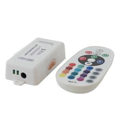 LED vezérlő távirányítóval RGB 144W rádiós 24 gombos egyedi kódos 2év garancia