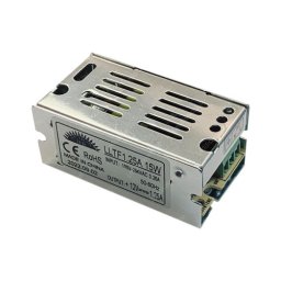 LED trafó 12V IP20 15W/1,25 A fémházas 2 év garancia