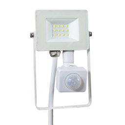 LED reflektor 10W mozgásérzékelővel MelegFehér 3000 Kelvin, 1200lumen, IP65 2 év garancia