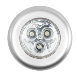 LED bútorvilágító 3LED HidegFehér öntapadós / elemes (nem tartozék)