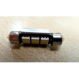 LED autós sofita rendszám,- és belsőtér világitás C3L5050 31mm HidegFehér 1 év garancia