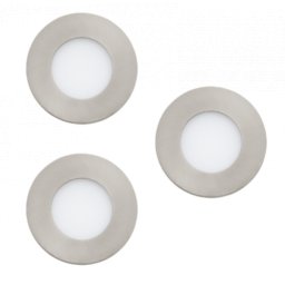 LED panel , süllyesztett , 3 x 2.8W , CCT , dimmelhető , 8.5 cm , kerek , matt nikkel , IP44 , EGLO Connect.Z , Zigbee , FUEVA-Z , 900111