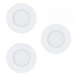 LED panel , süllyesztett , 3 x 2.8W , CCT , dimmelhető , 8.5 cm , kerek , fehér , IP44 , EGLO Connect.Z , Zigbee , FUEVA-Z , 900099