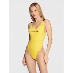 Calvin Klein Swimwear Női fürdőruha Intense Power KW0KW01597 Sárga