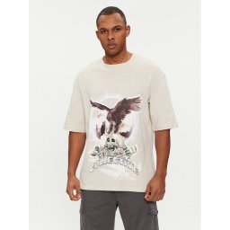 Jack&Jones Póló Rush Skull 12216298 Bézs Relaxed Fit