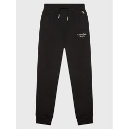Calvin Klein Jeans Melegítő alsó Stack Logo IB0IB01282 Fekete Regular Fit
