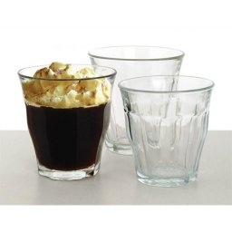 Kávéspohár, üveg, 6db-os szett, 24cl, \Retro\ [6 db]