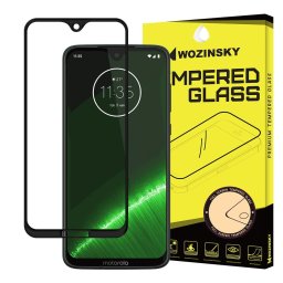 3D Edzett üveg Motorola Moto G7 fekete