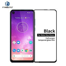 3D Edzett üveg Motorola One Vision fekete