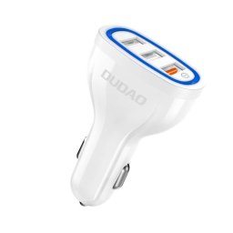 DUDAO R7s Autós töltő 3X USB QuickCharge 3.0 fehér