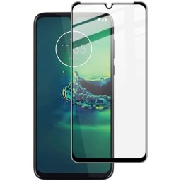 3D Edzett üveg Motorola Moto G8 Plus fekete
