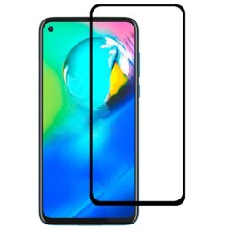 3D Edzett üveg Motorola Moto G8 Power fekete