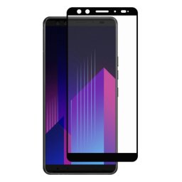 3D Edzett üveg HTC U12 Plus fekete
