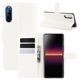 LITCHI Wallet tok Sony Xperia L4 fehér