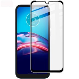 3D Edzett üveg Motorola Moto E6s fekete