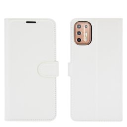 LITCHI Pénztárcavédő Motorola Moto G9 Plus fehér
