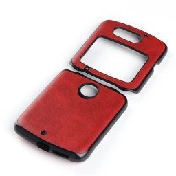 LEATHER TPU Védőburkolat Motorola Razr 5G piros