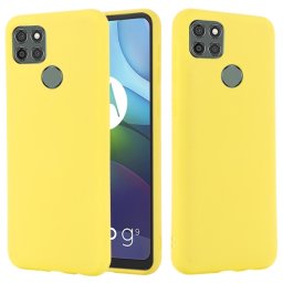 RUBBER Gumi borítás Motorola Moto G9 Teljesítmény sárga