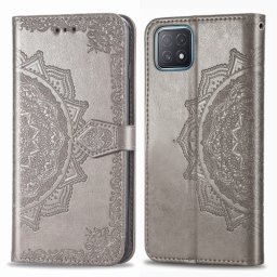 ART Pénztárcahuzat OPPO A52 ORNAMENT szürke
