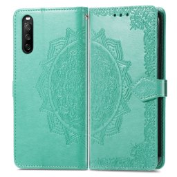 ART Pénztárca borító Sony Xperia 1 III ORNAMENT zöld