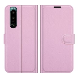 LITCHI Védőburkolat Sony Xperia 5 III rózsaszín