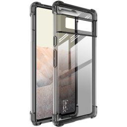 IMAK Védő szilikon borítás + fólia Google Pixel 6 Pro fekete