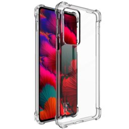 IMAK Védő szilikon borítás + fólia Motorola Edge 20 Pro átlátszó