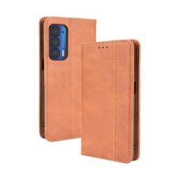 BUSINESS pénztárca borító Motorola Edge 2021 barna