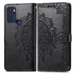 ART Pénztárca borító Motorola Moto G60s ORNAMENT fekete
