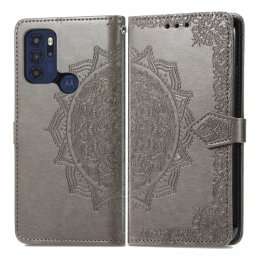 ART Pénztárca borító Motorola Moto G60s ORNAMENT szürke