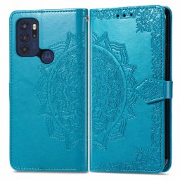 ART Pénztárca borító Motorola Moto G60s ORNAMENT kék